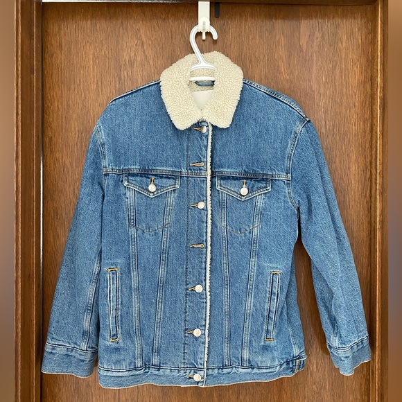 Aritzia Sherpa Denim Jacket - Picture 2 of 8